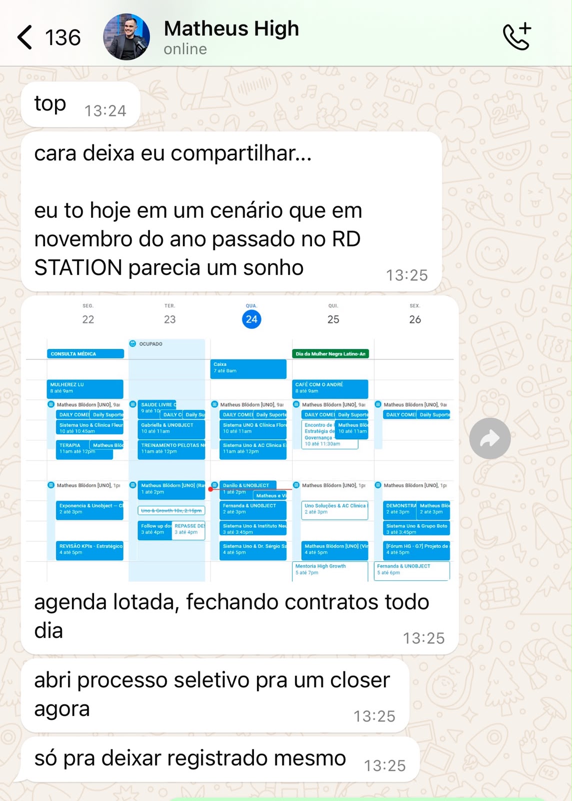 Depoimento de Matheus High